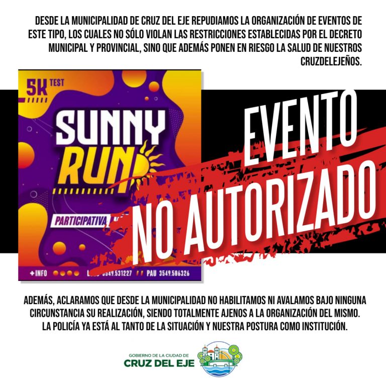 Tras la polémica, el “entrenamiento no competitivo” Sunny Run se realizará en Villa De Soto