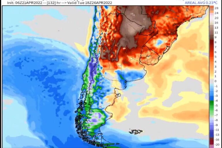 Argentina vivirá días de “tiempo loco”: 40 grados, tormentas y nieve
