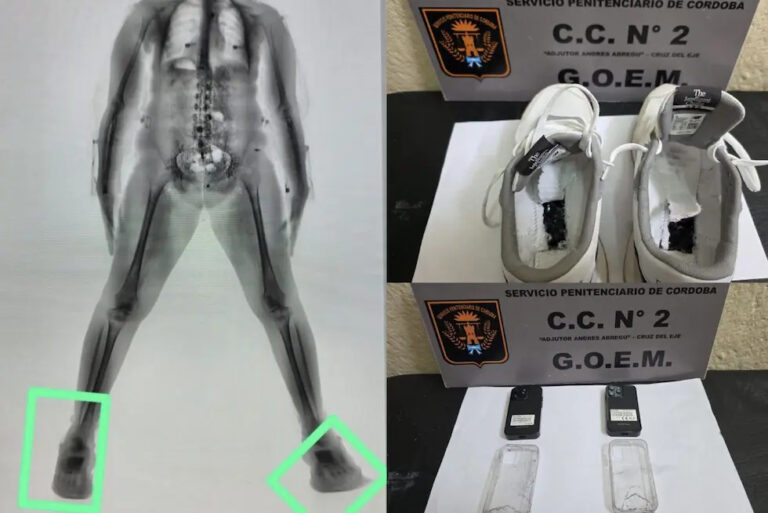 Cruz del Eje: fue a visitar a un preso y descubrieron dos celulares escondidos en sus zapatillas